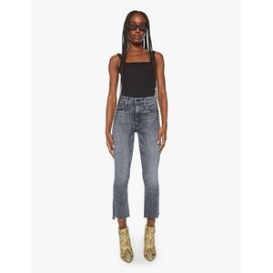 Mother The Insider Crop Step Fray Jeans Train Stops